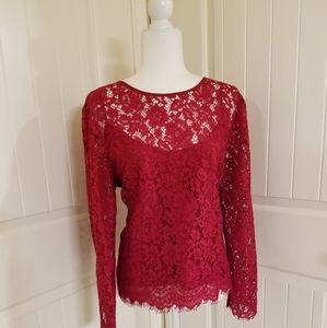 J Crew NWT Lace top with built-in cami (16)